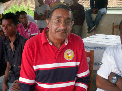 Le président du CBF, Bassir Karmaly, un des grands passionnés de la pétanque à Madagascar